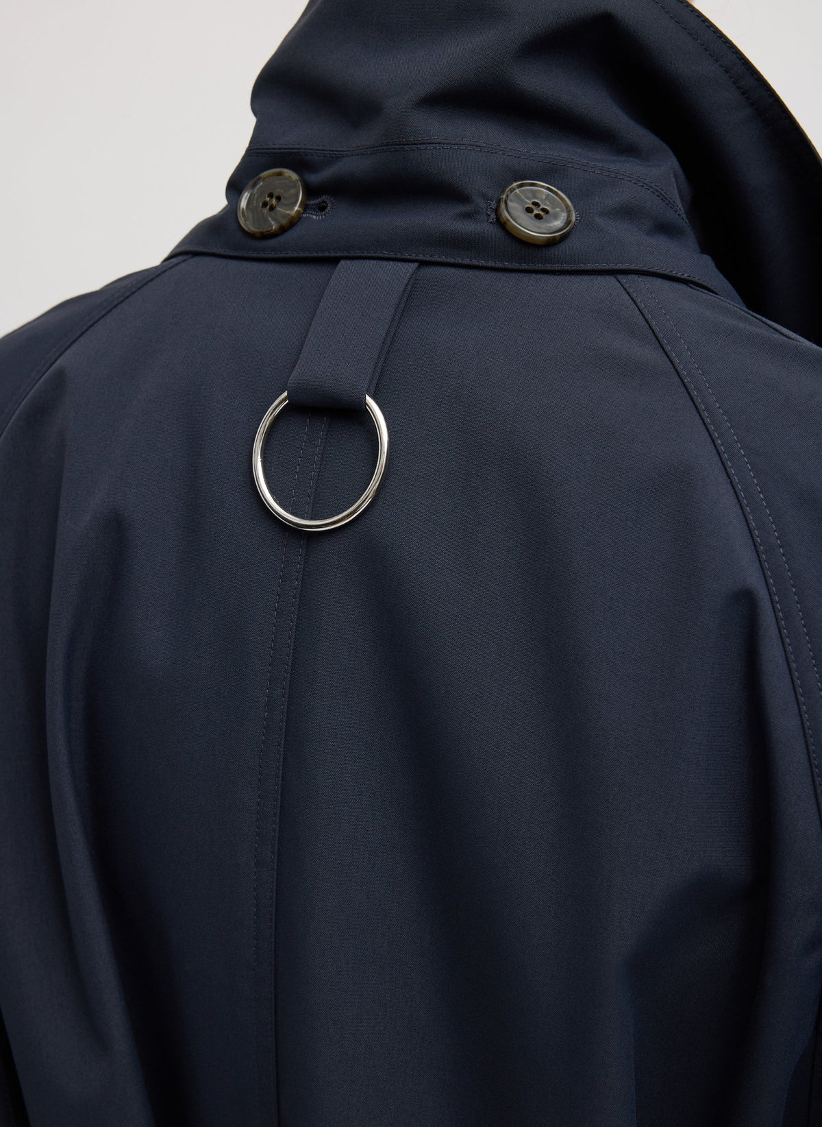 Double Collar Frank Trench Navy - Tibi