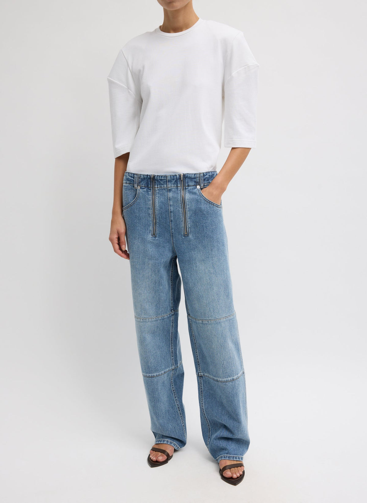 Classic Wash Denim Fischer Jean Classic Blue - Tibi