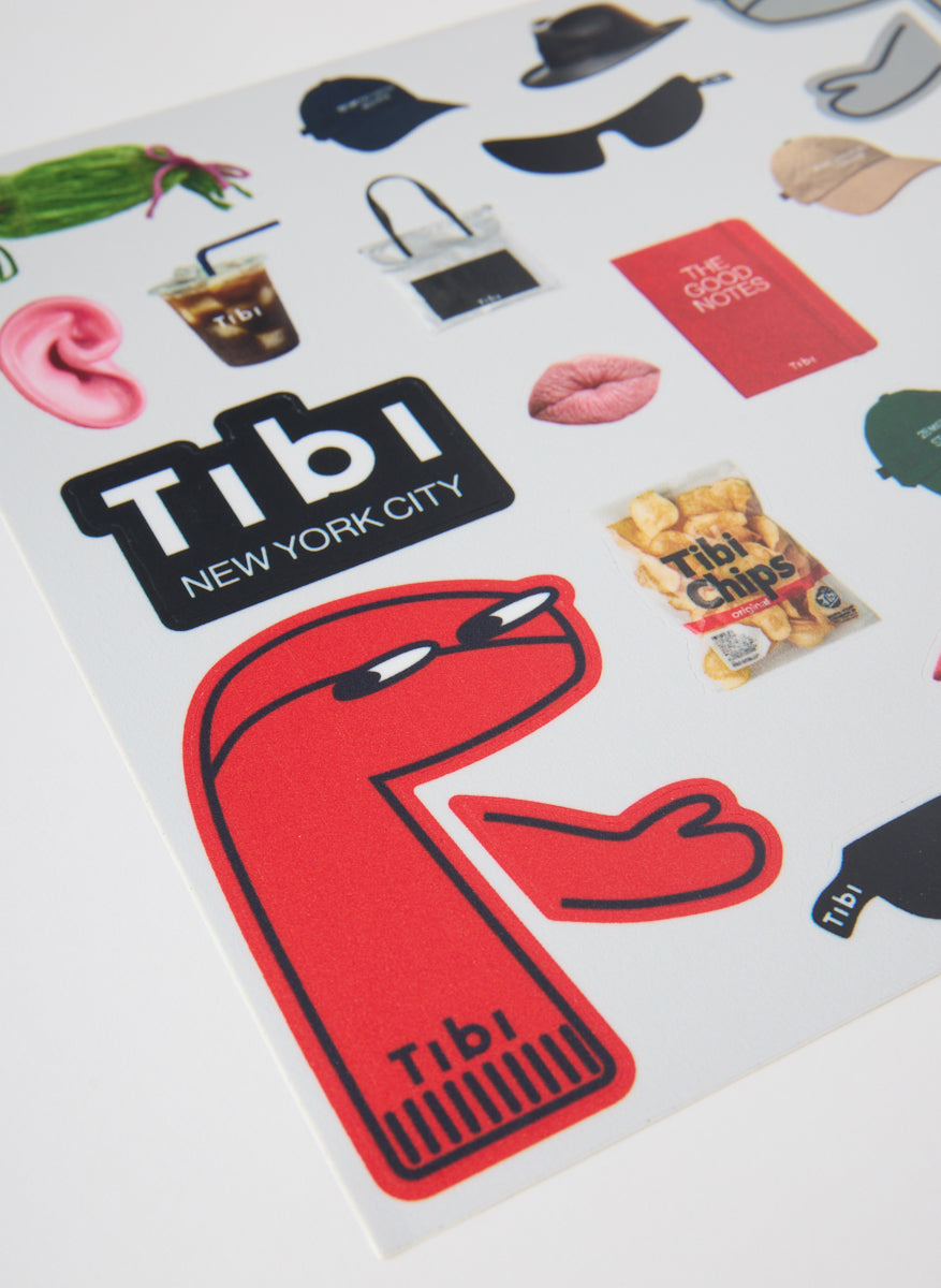 Borg Dress Up Sticker Sheet Multi - Tibi