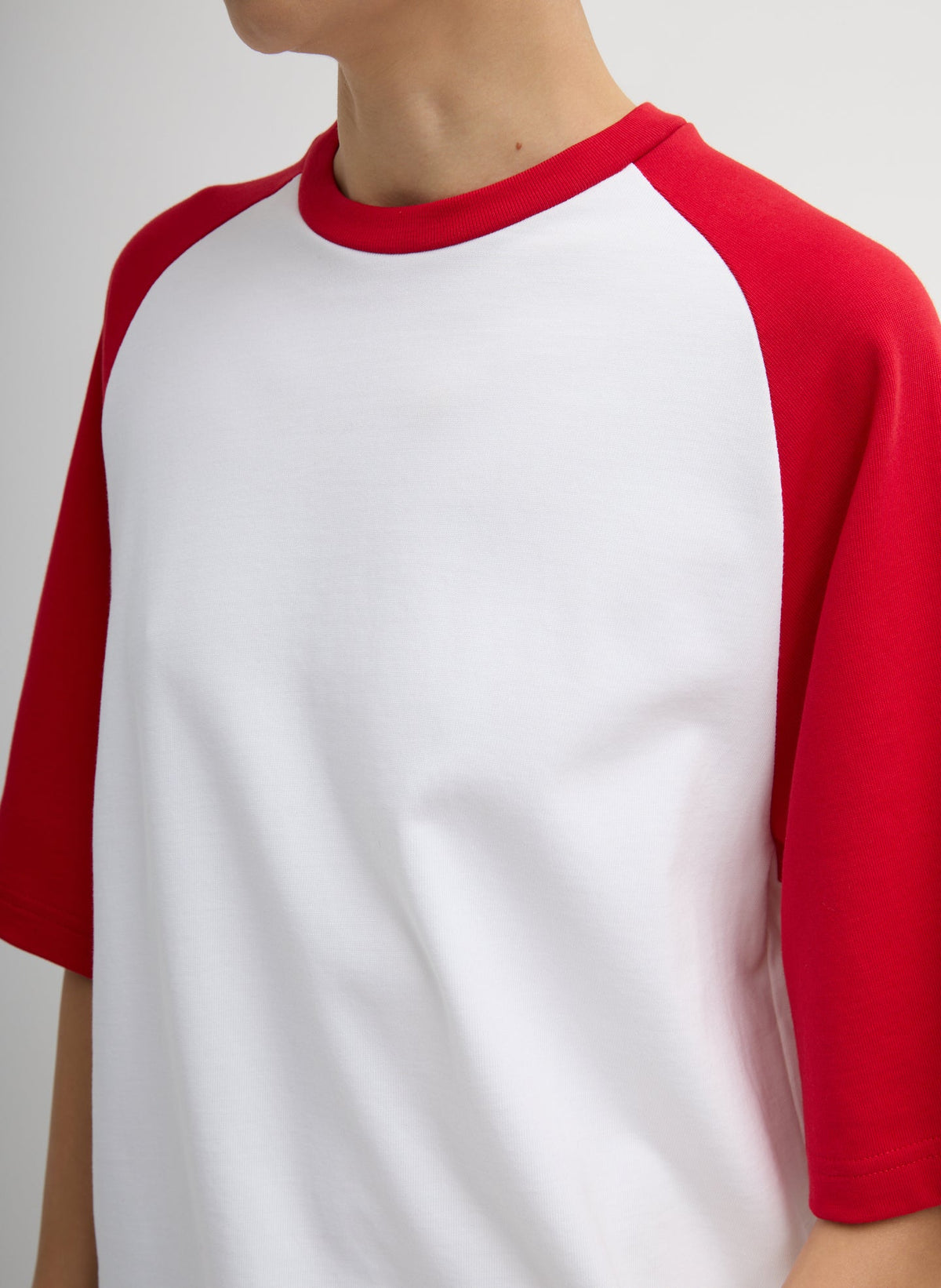 Perfect Baseball T-Shirt Red Multi - Tibi