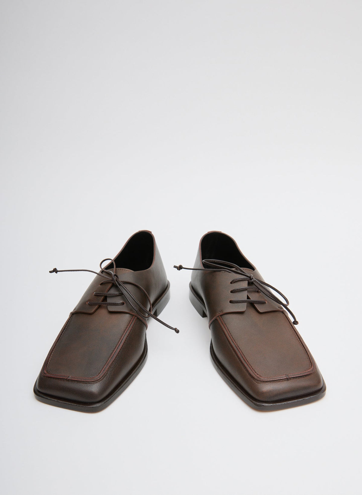 Brody Square Toe Loafer Brown - Tibi