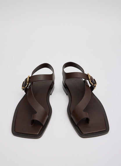 Karel Sandal Dark Brown - Tibi