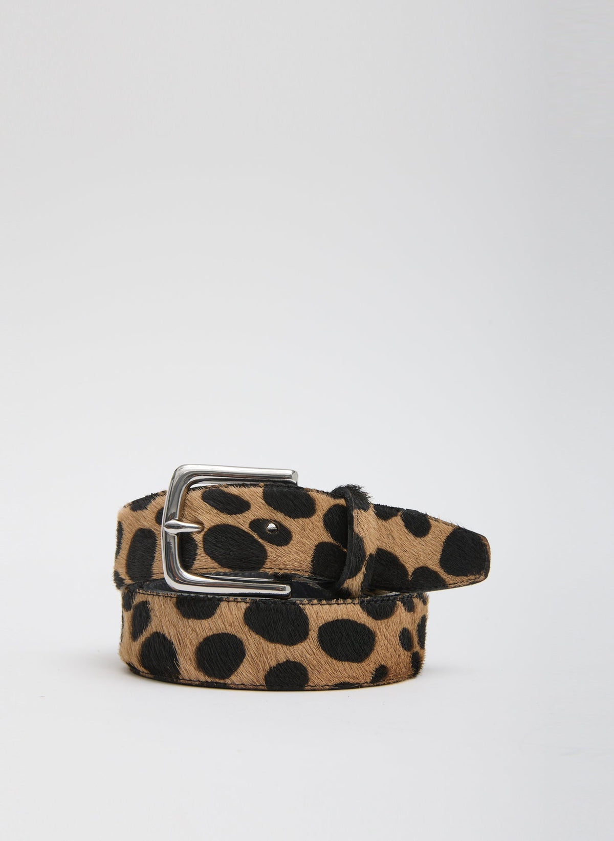 Classic Pony Hair Leather Belt Leopard - Tibi