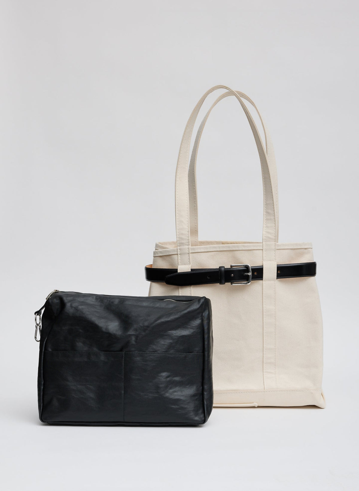 Nylon Canvas Pouch Black - Tibi