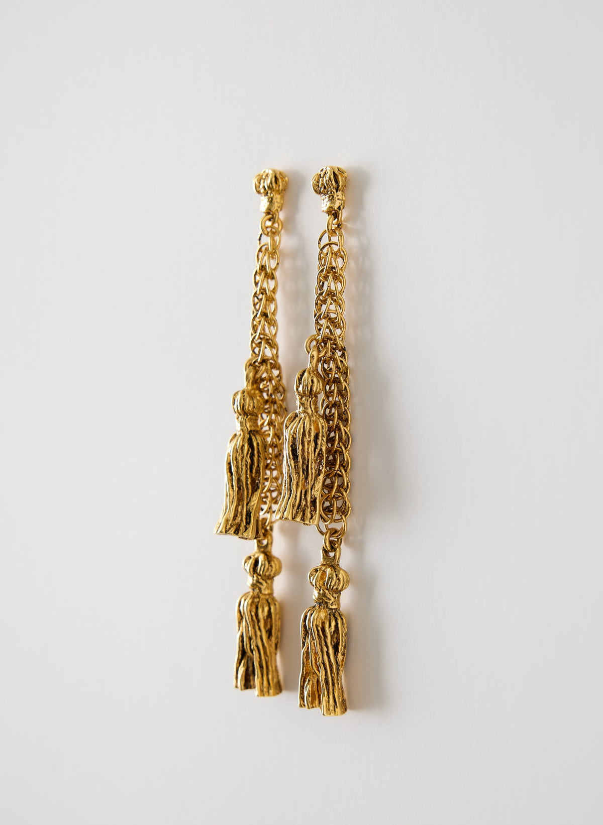 Tassel Earrings Gold - Tibi