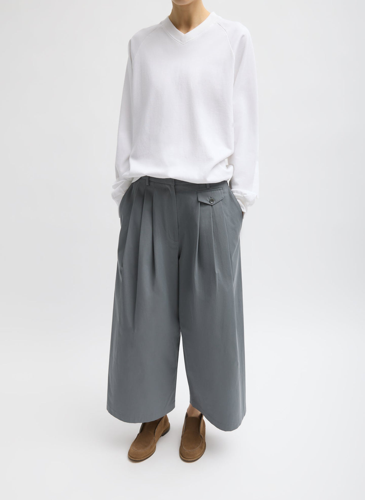 Perfect T-Shirt Vintage Sweatshirt White - Tibi