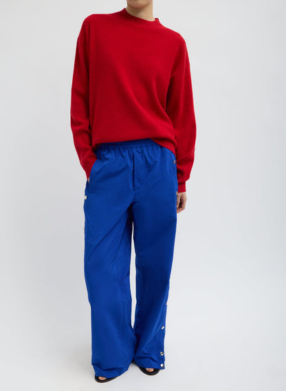 Nylon Snap Pull On Jogger Blue - Tibi