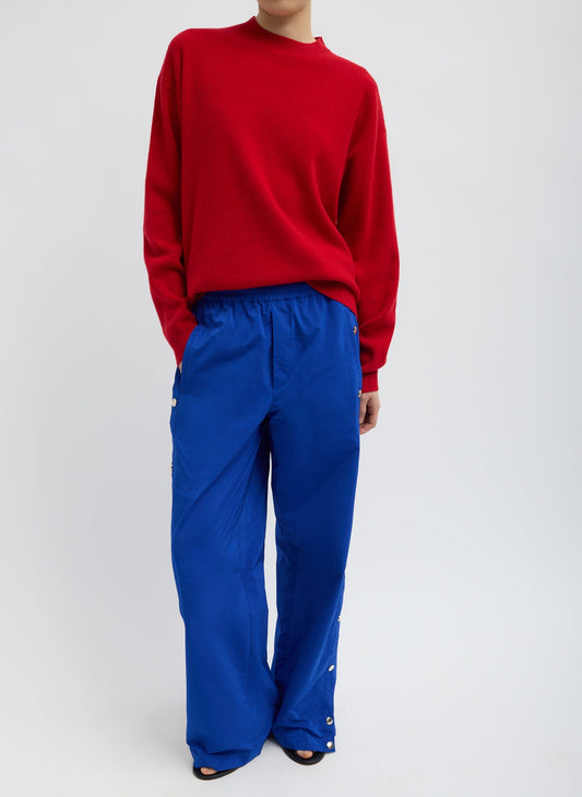 Nylon Snap Pull On Jogger Blue - Tibi