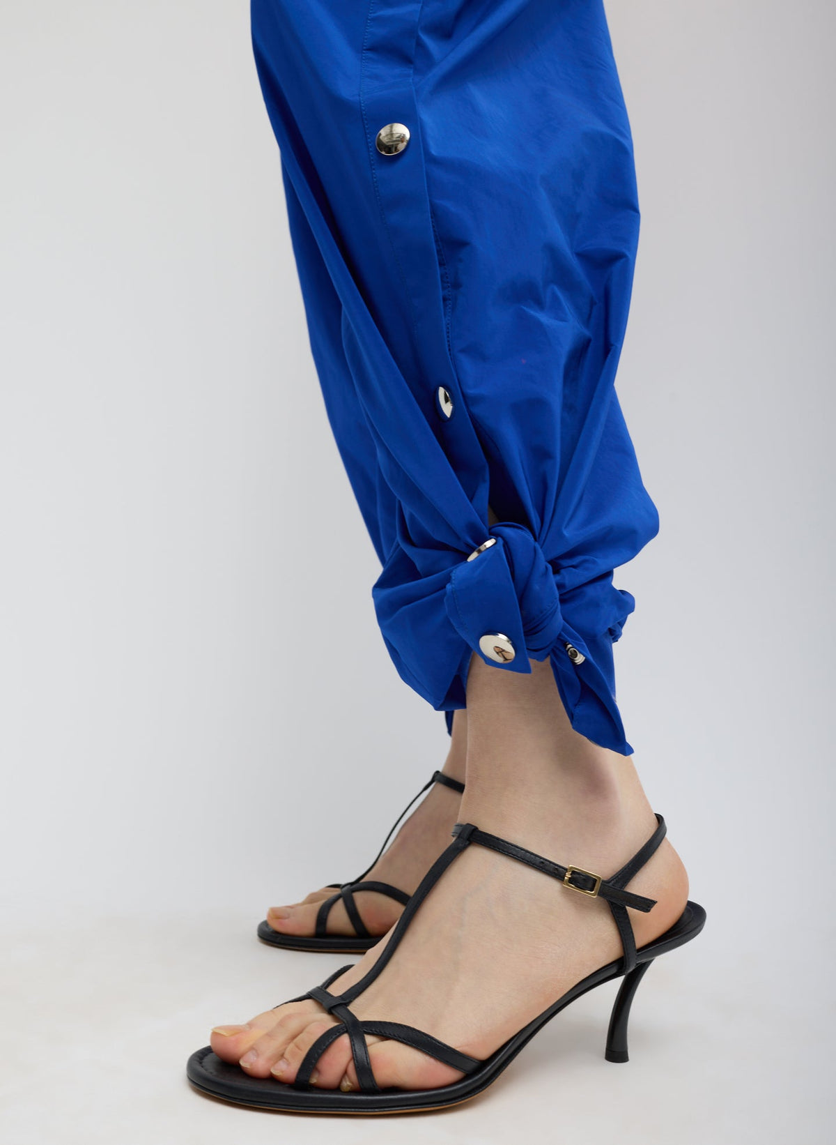 Nylon Snap Pull On Jogger Blue - Tibi