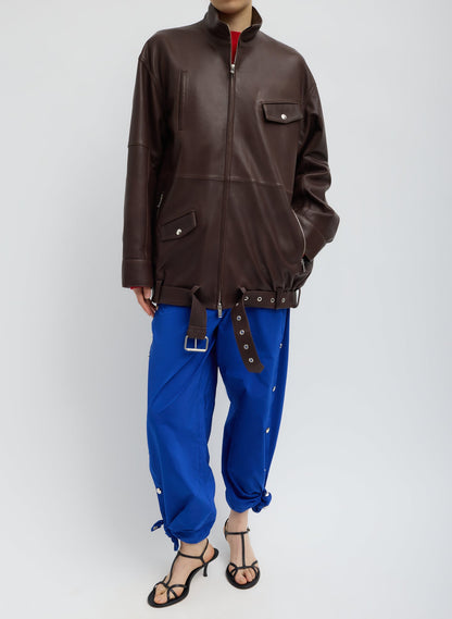 Nylon Snap Pull On Jogger Blue - Tibi