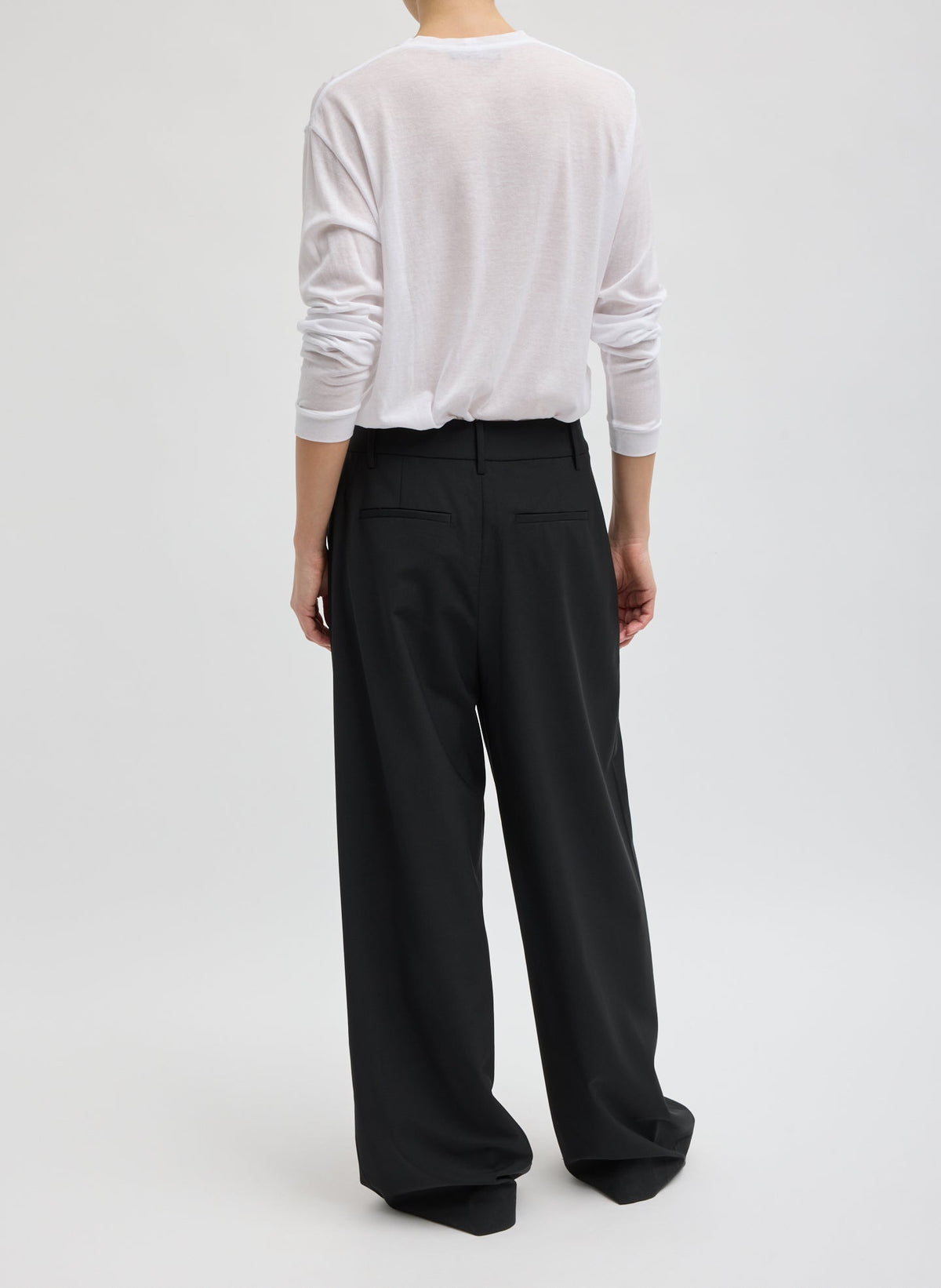 Tropical Wool Stella Pant Black - Tibi