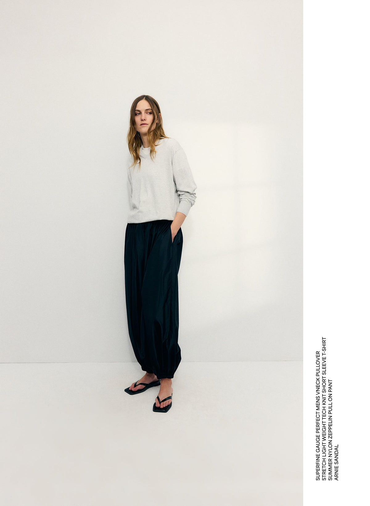 Summer Nylon Zeppelin Pant Black - Tibi
