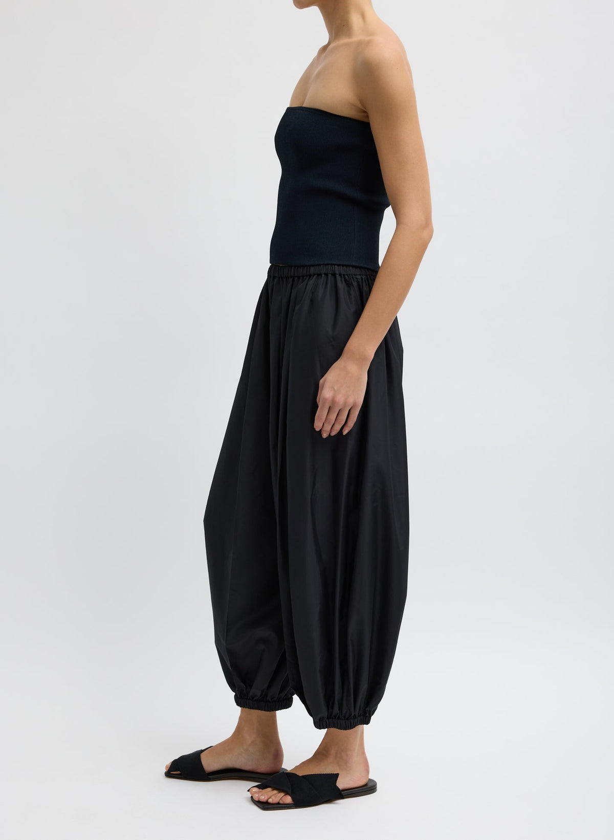 Summer Nylon Zeppelin Pant Black - Tibi
