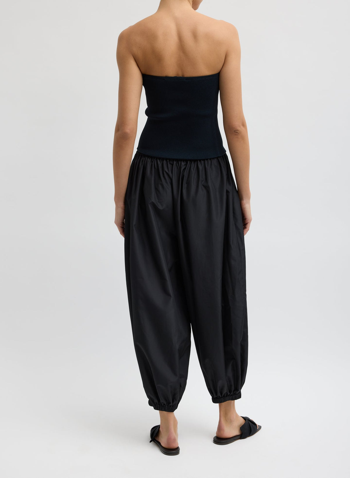 Summer Nylon Zeppelin Pant Black - Tibi