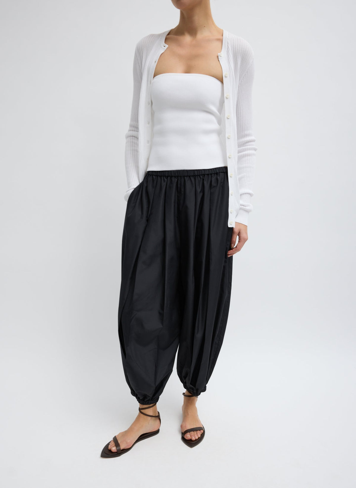 Summer Nylon Zeppelin Pant Black - Tibi