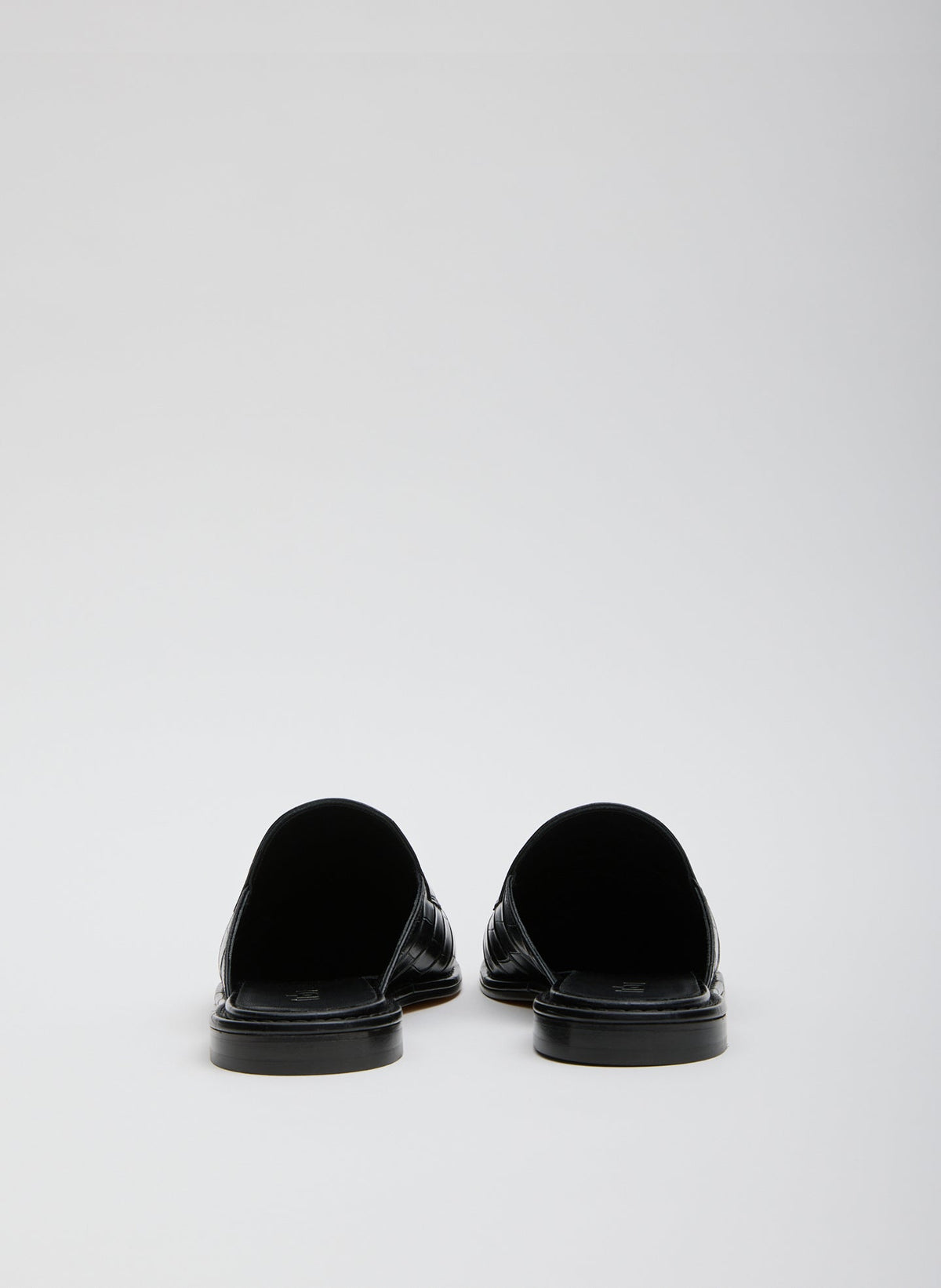 Herbert Slide Crocodile Embossed Black - Tibi