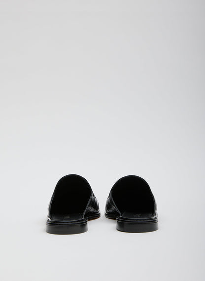 Herbert Slide Crocodile Embossed Black - Tibi