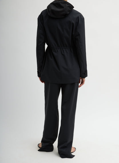 Tech Suiting Anorak Blazer With Zip Off Vest Black - Tibi