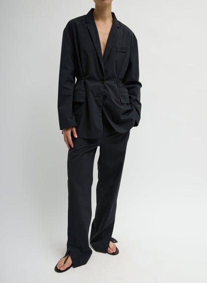 Tech Suiting Anorak Blazer With Zip Off Vest Black - Tibi