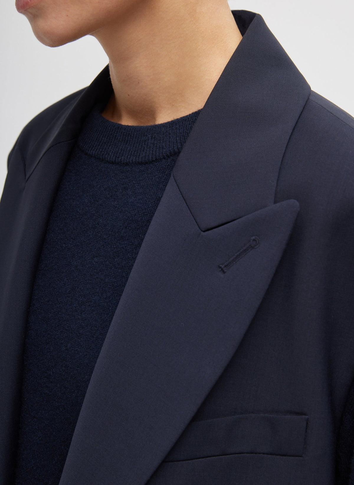 Tropical Wool Liam Vest Navy - Tibi