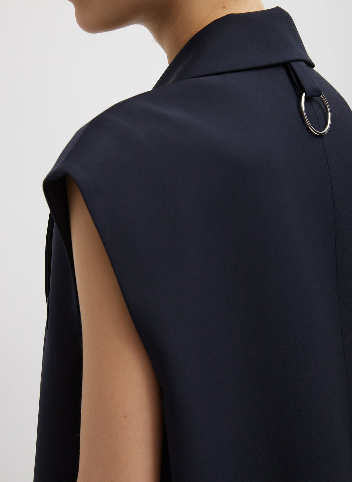 Tropical Wool Liam Vest Navy - Tibi