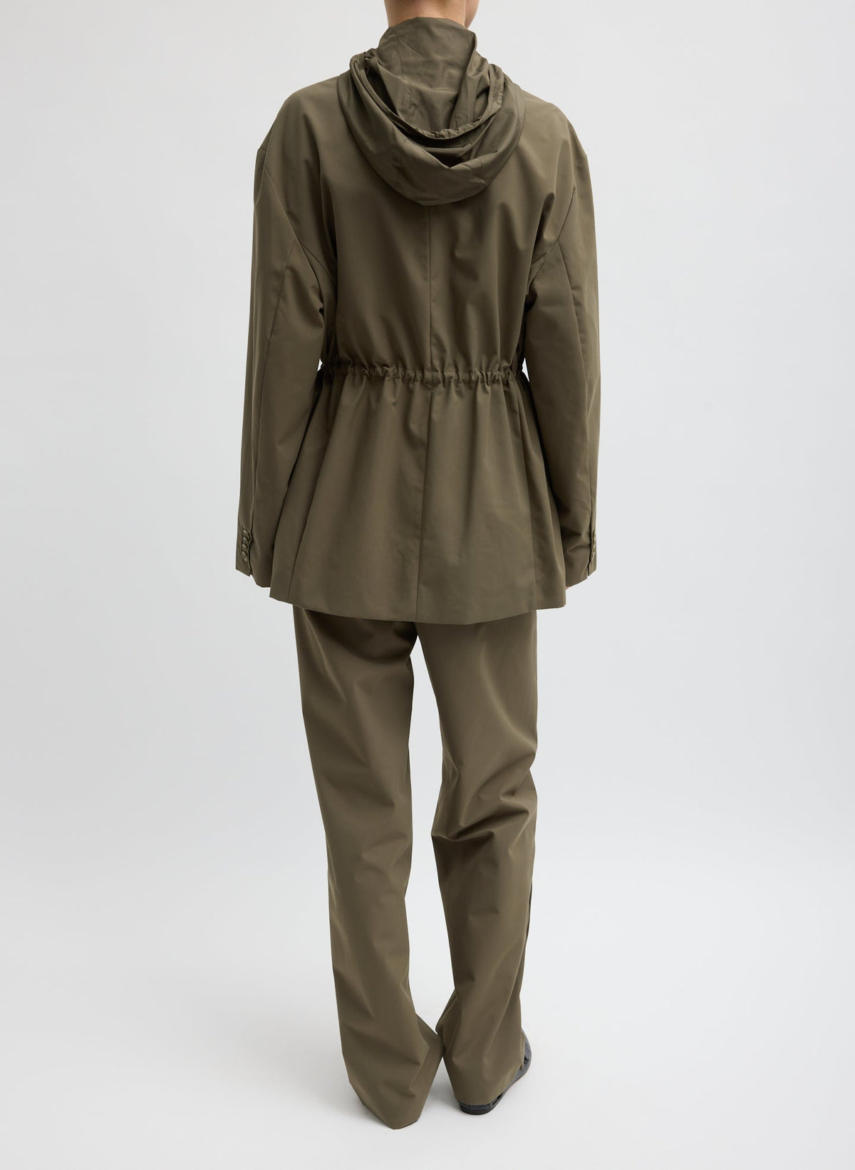 Tech Suiting Anorak Blazer With Zip Off Vest Dark Hazelnut - Tibi
