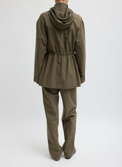 Tech Suiting Anorak Blazer With Zip Off Vest Dark Hazelnut - Tibi