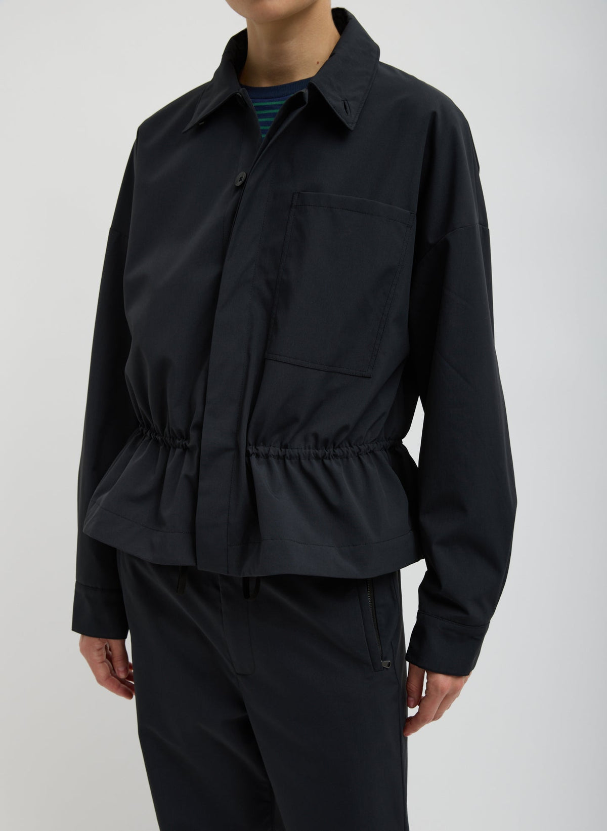 Tech Suiting Anorak Bomber Black - Tibi