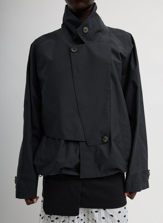 Charles Menswear Trench Anorak Navy Multi - Tibi
