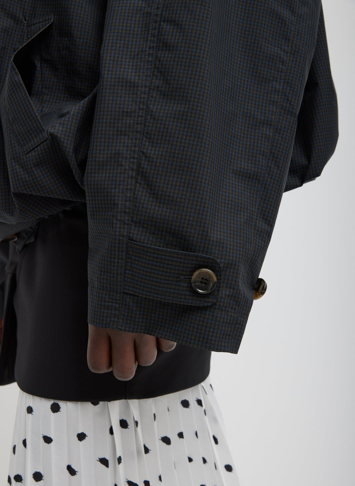 Charles Menswear Trench Anorak Navy Multi - Tibi