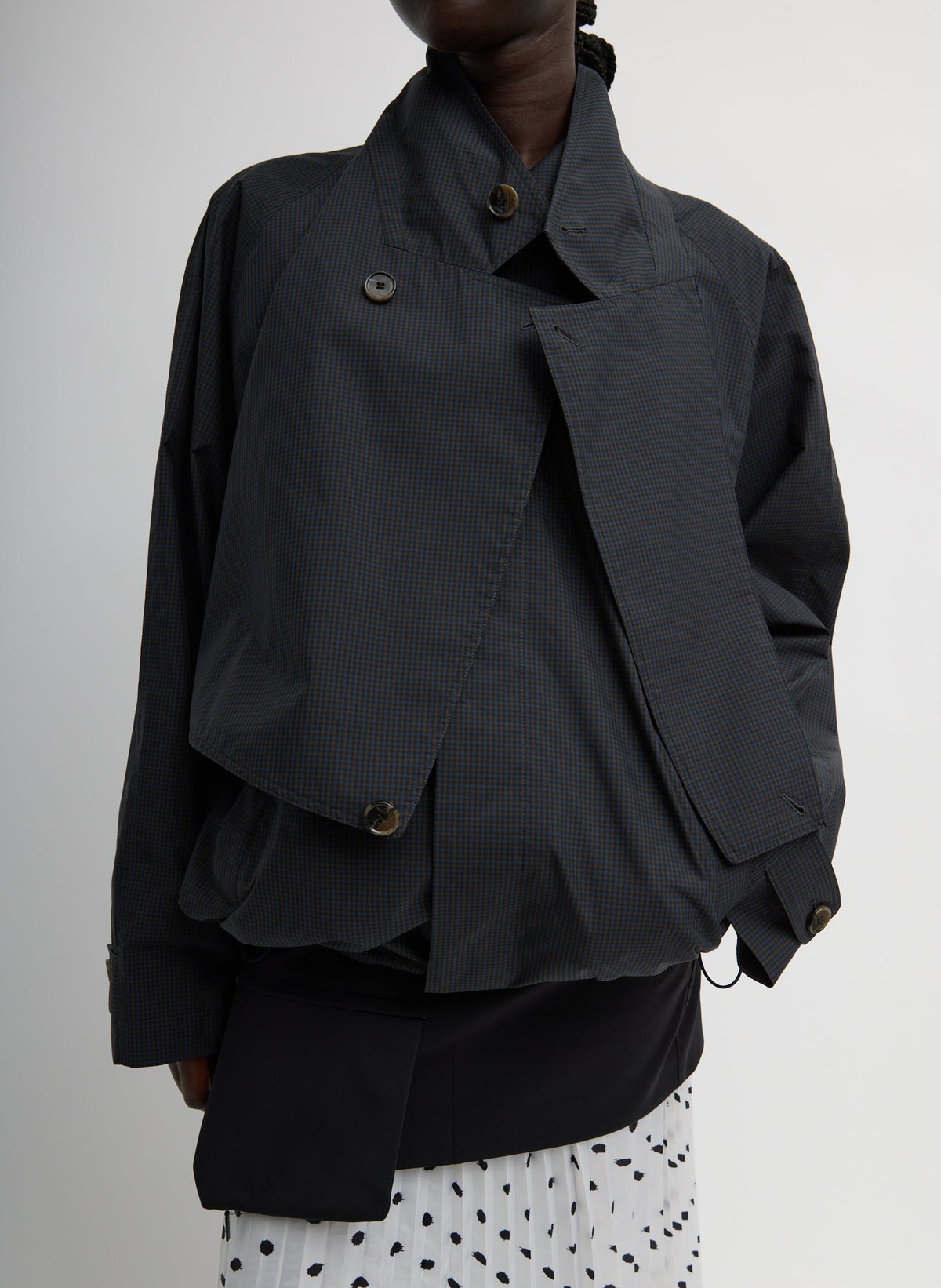 Charles Menswear Trench Anorak Navy Multi - Tibi