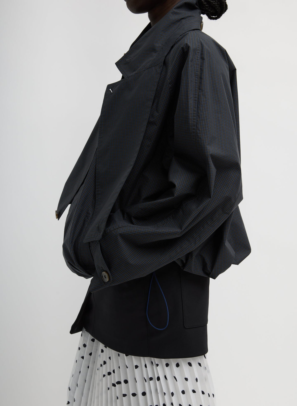 Charles Menswear Trench Anorak Navy Multi - Tibi