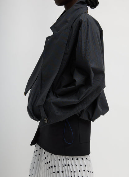 Charles Menswear Trench Anorak Navy Multi - Tibi
