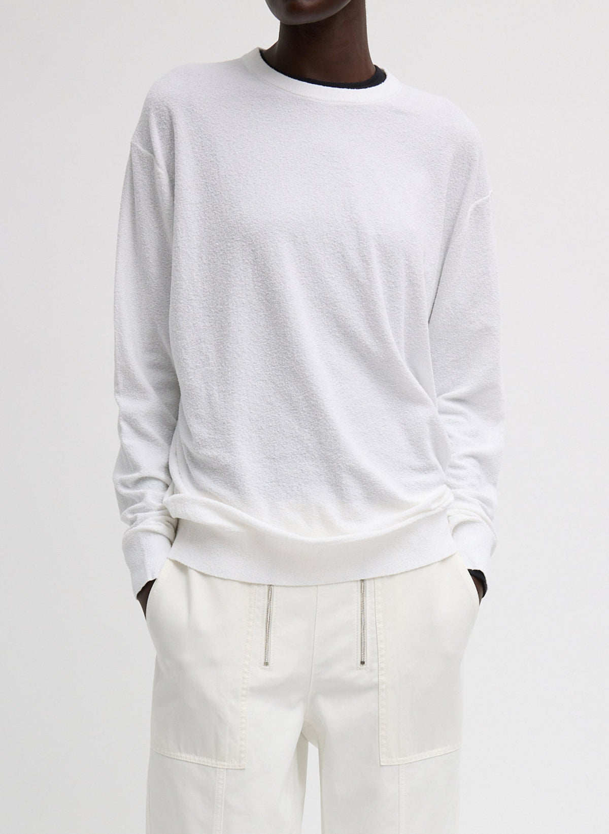 Sable Perfect Men's Pullover White - Tibi