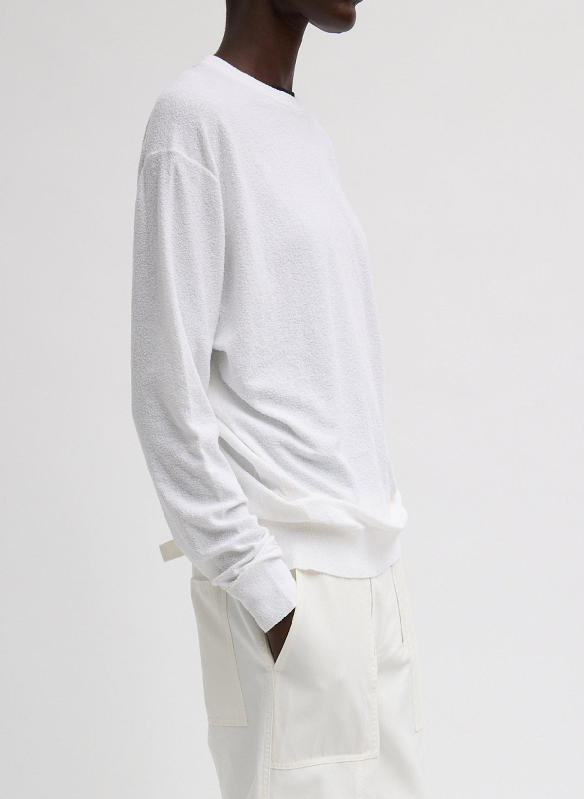 Sable Perfect Men's Pullover White - Tibi