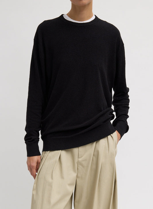 Sable Perfect Men's Pullover Black - Tibi