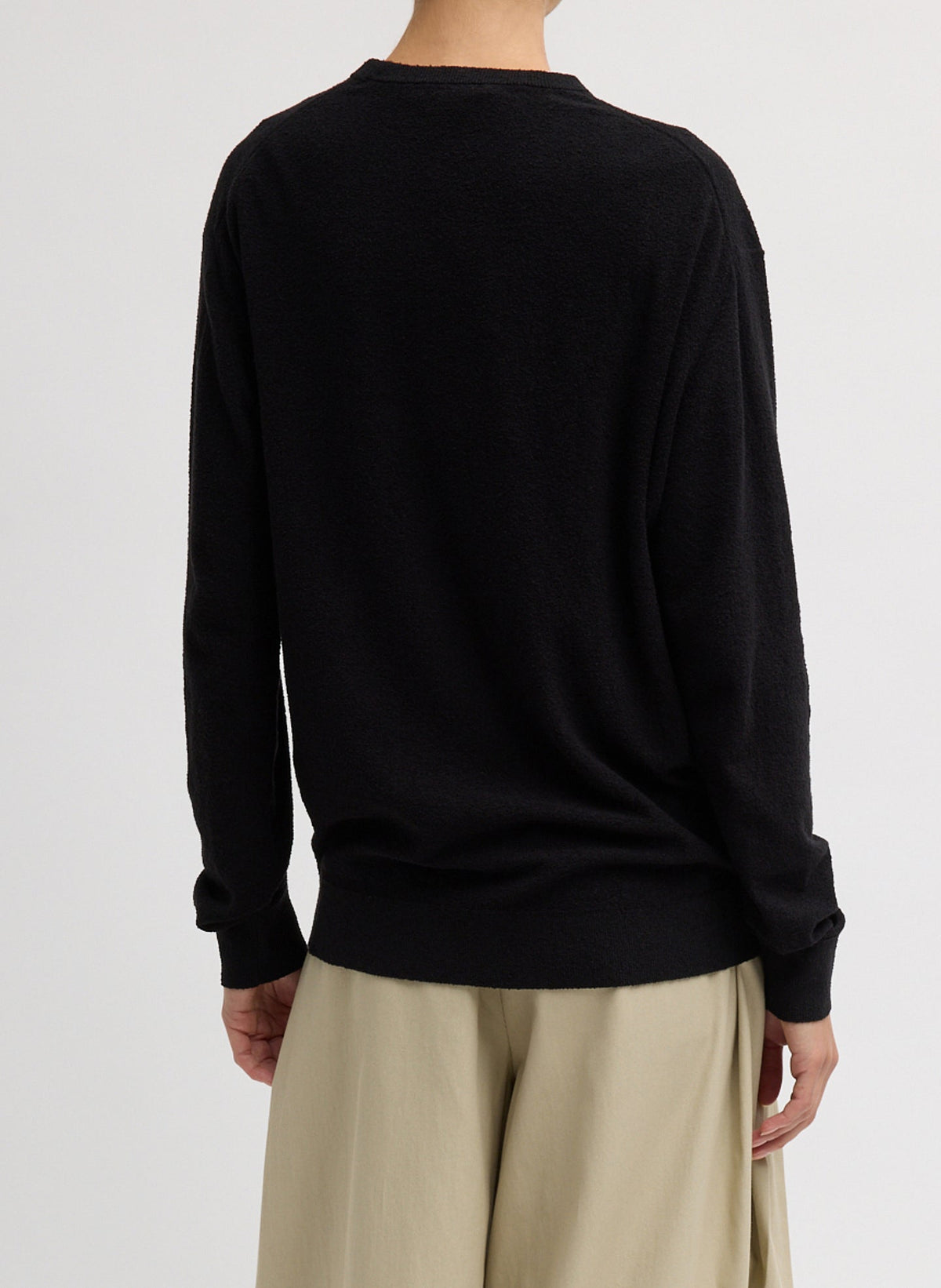 Sable Perfect Men's Pullover Black - Tibi