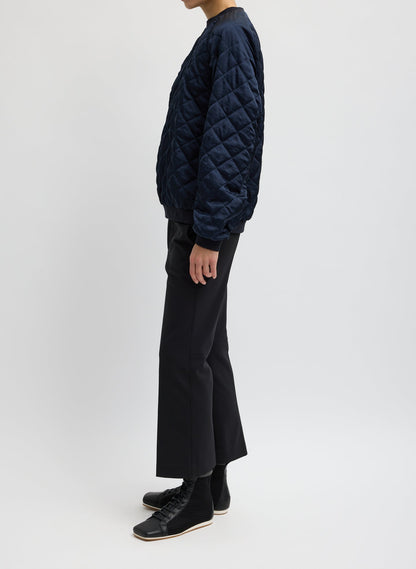 Cozy Quilting Sweatshirt Navy - Tibi