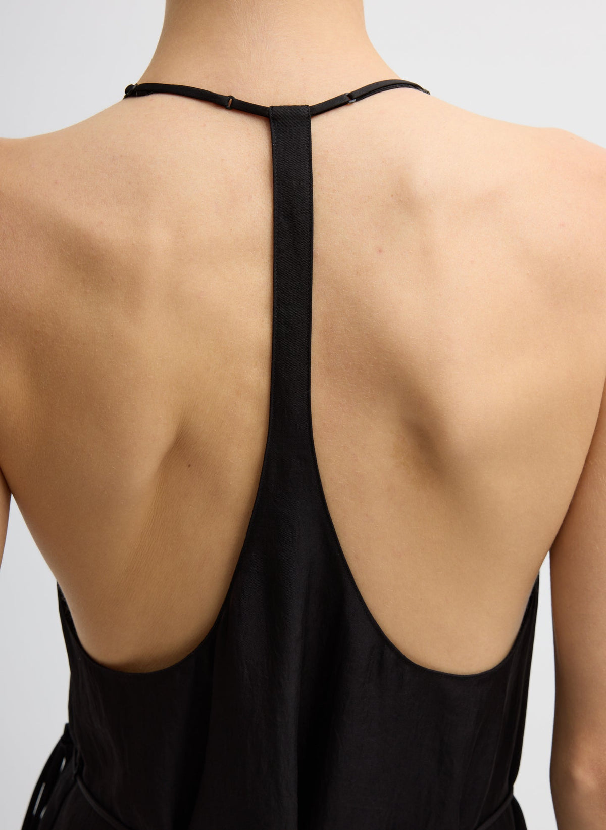 Summer Slip Wrap Dress Black - Tibi
