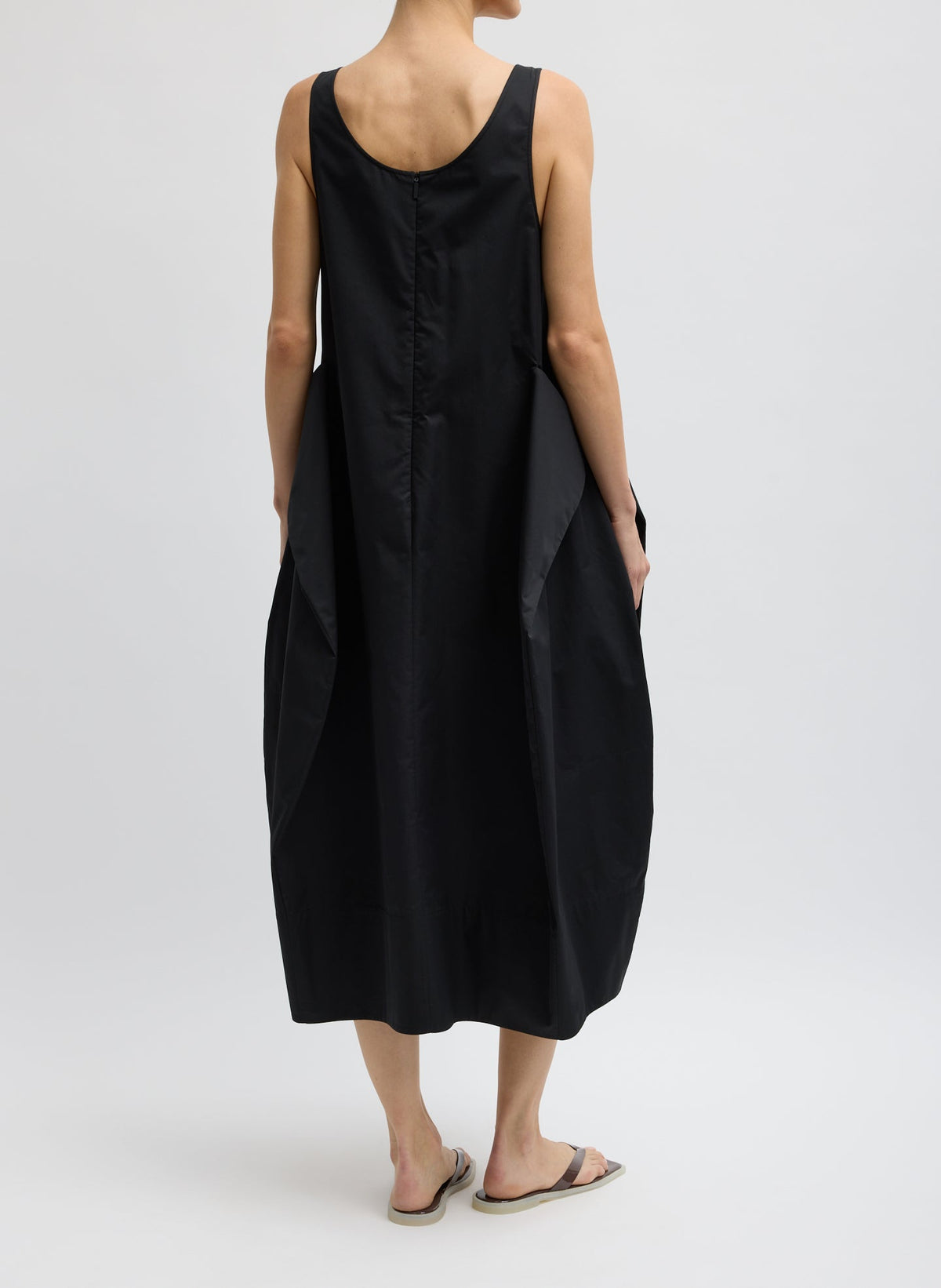 Eco Poplin Tank Dress Black - Tibi