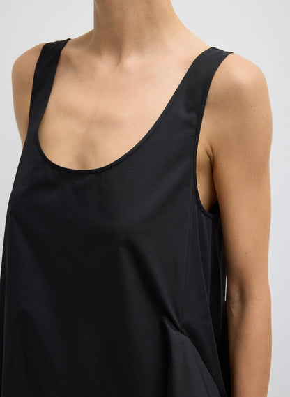 Eco Poplin Tank Dress Black - Tibi