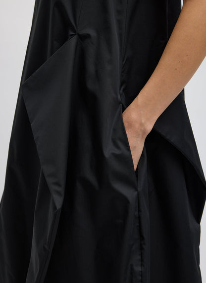 Eco Poplin Tank Dress Black - Tibi