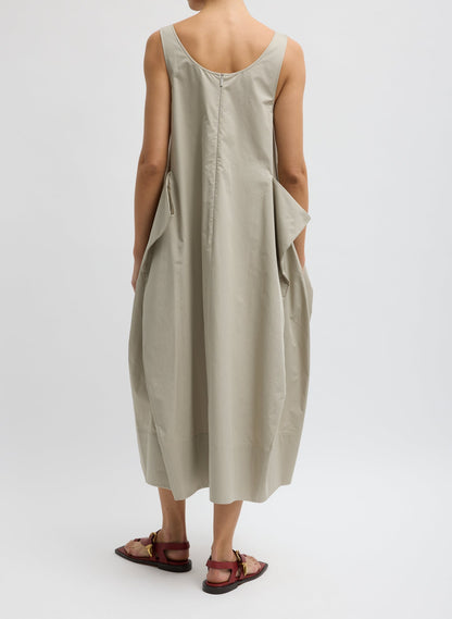 Eco Poplin Tank Dress Sandstone - Tibi
