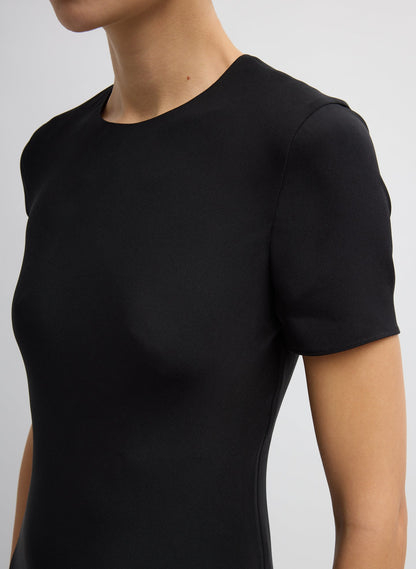 4-Ply Silk Bias Dress Black - Tibi