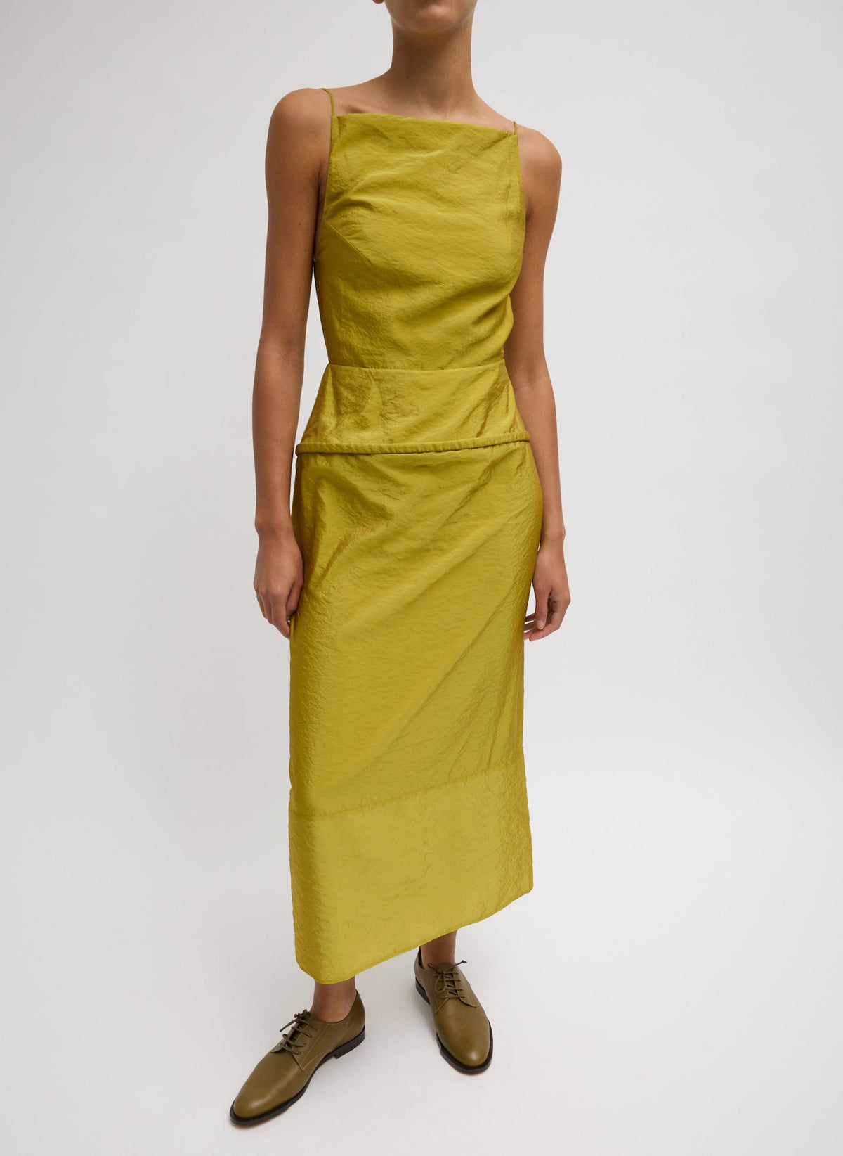 Chassis Hoop Strappy Dress Dijon - Tibi