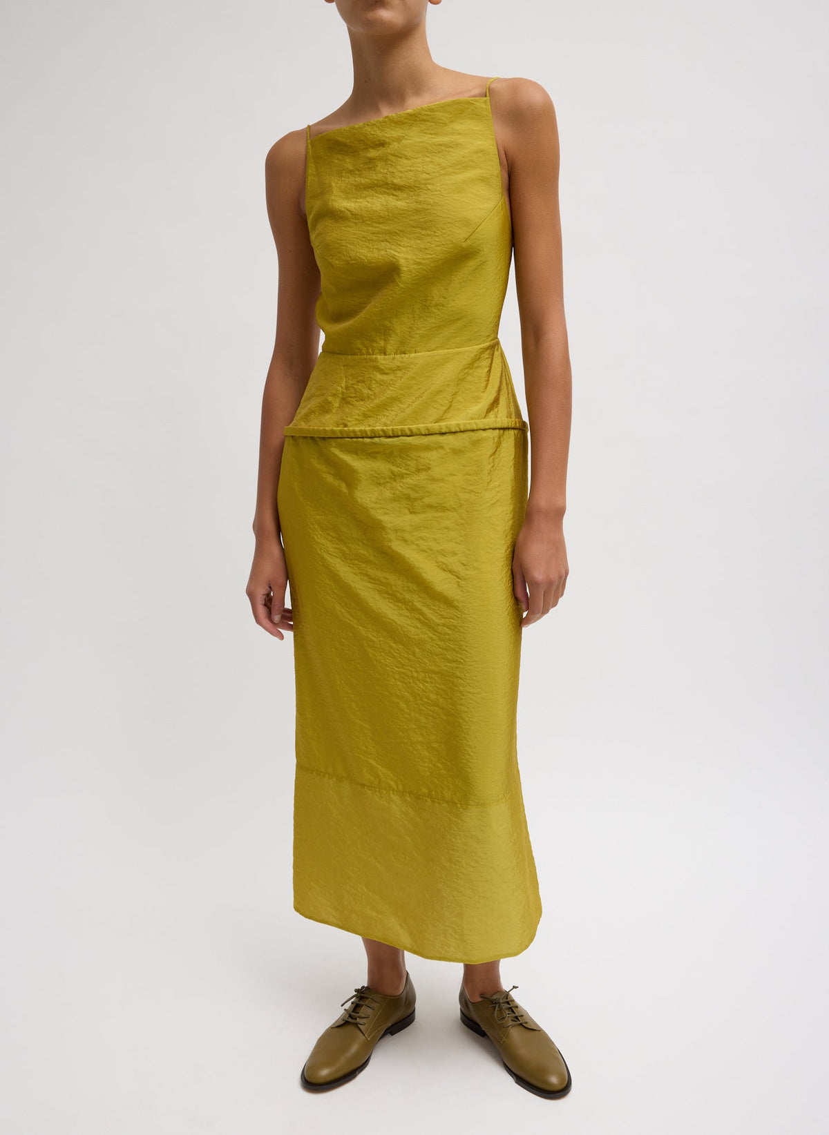 Chassis Hoop Strappy Dress Dijon - Tibi