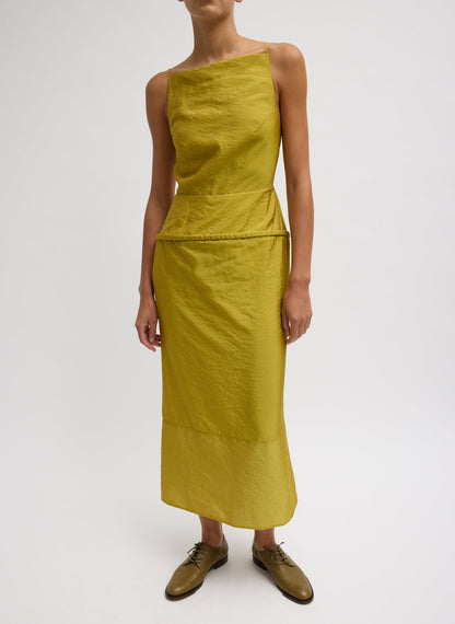 Chassis Hoop Strappy Dress Dijon - Tibi