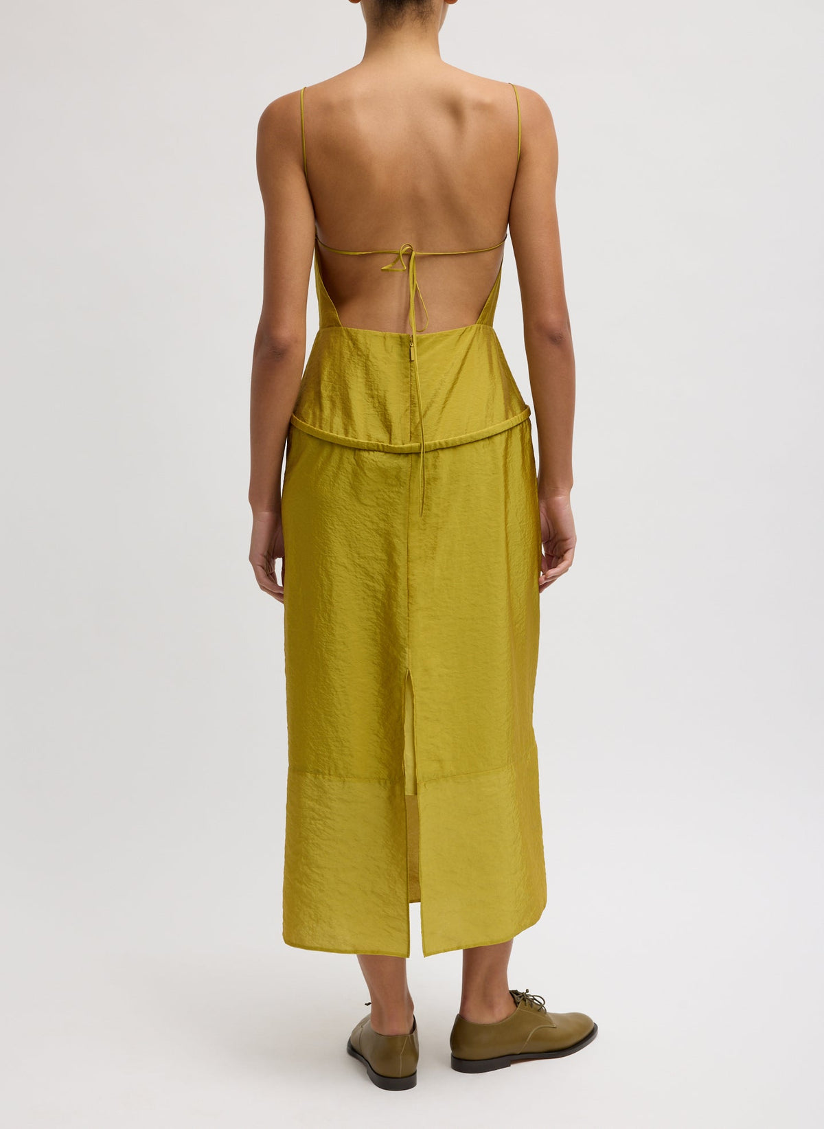 Chassis Hoop Strappy Dress Dijon - Tibi