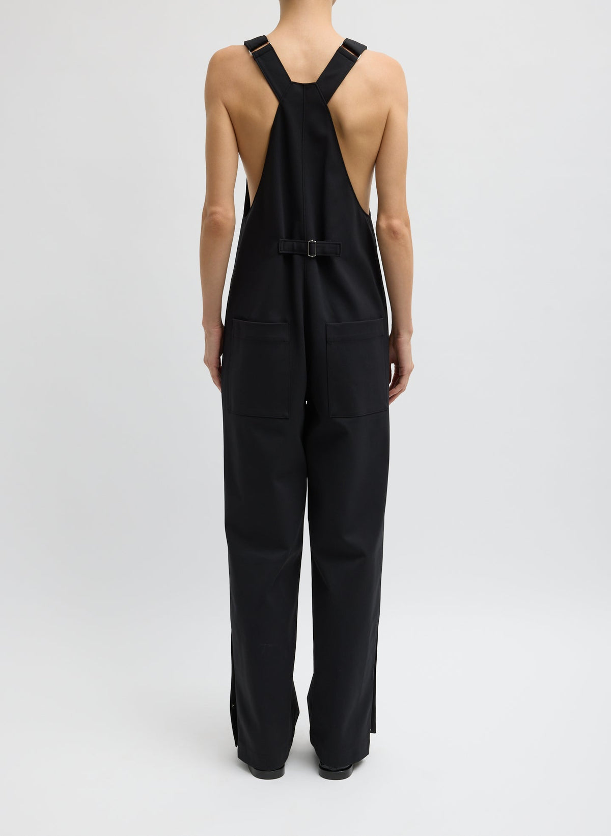 Compact Tech Knit Overalls Black - Tibi