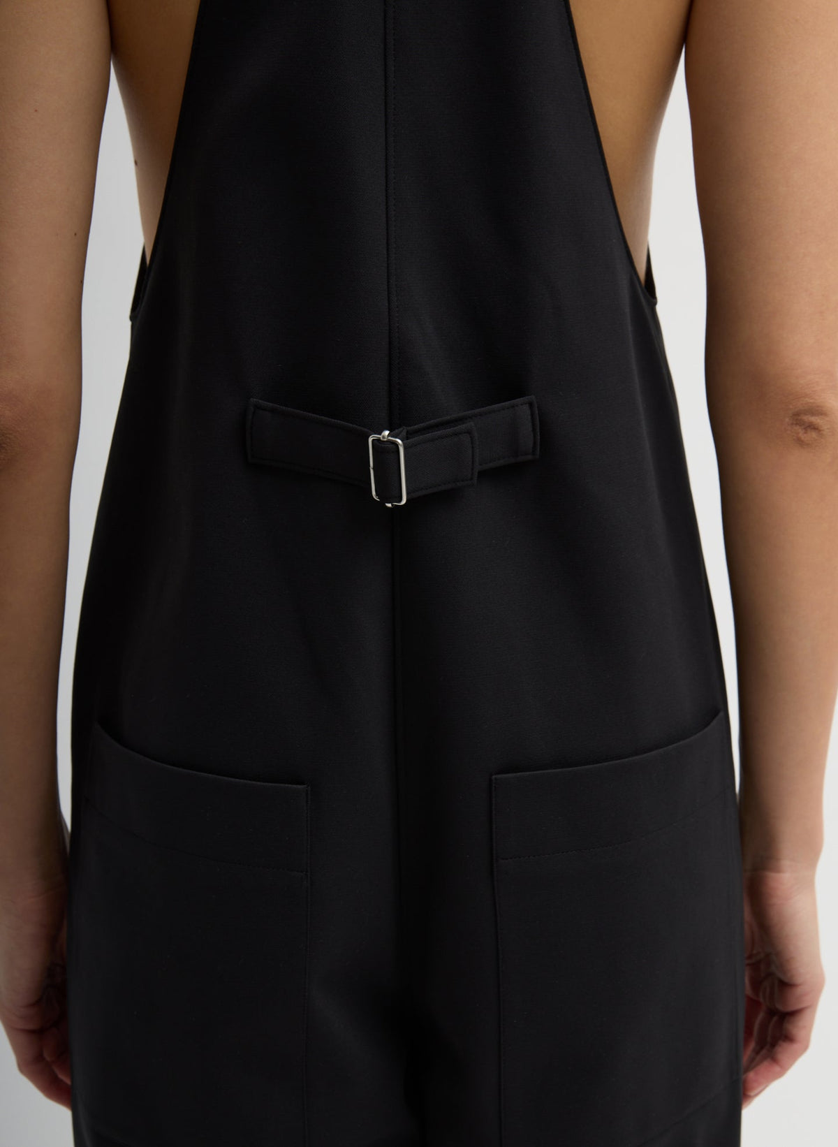 Compact Tech Knit Overalls Black - Tibi